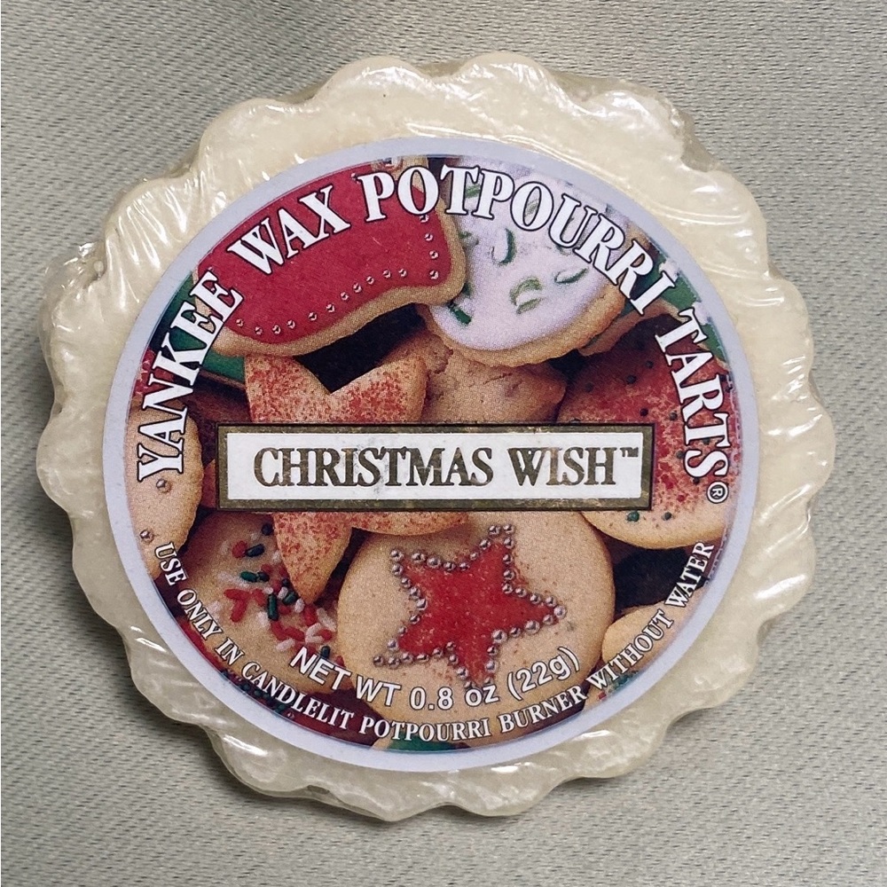 Yankee Wax Potpourri Tarts Christmas Wish Home Bath .8oz NWT